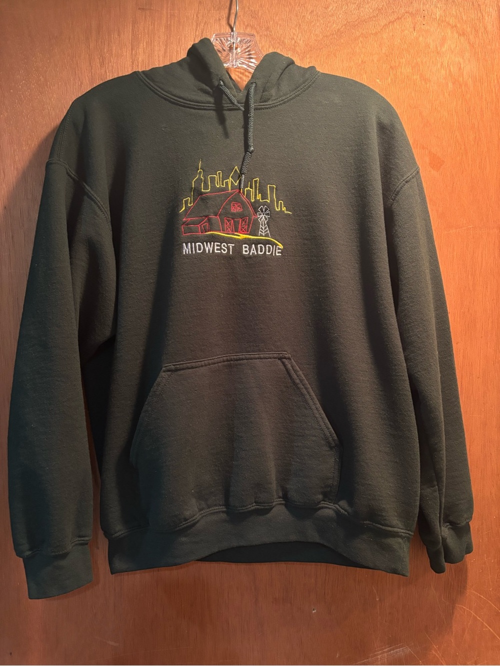 "Midwest Baddie" Embroidered Hoodie
